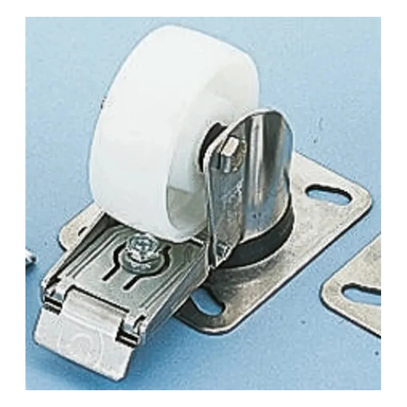 LAG Braked Swivel Castor, Stainless Steel Frame, 370 kg Load Capacity, 150 mm Wheel Diameter 33639 FR