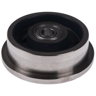 LAG Blue Cast Iron Trolley Wheel, 500 kg Load Capacity, 130mm Diameter, Ball Bearing, Model 1102 CC