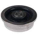LAG Blue Cast Iron Trolley Wheel, 500 kg Load Capacity, 130mm Diameter, Ball Bearing, Model 1102 CC