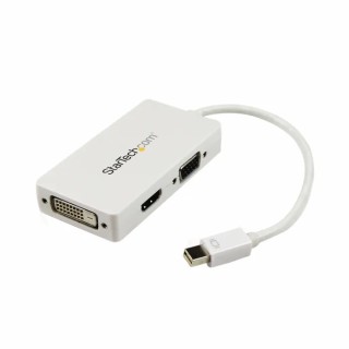 StarTech.com 3 Port Mini DisplayPort to DVI VGA HDMI Adapter 150 mm Length 1920 x 1200 Pixel Maximum Resolution MDP2VGDVHDW