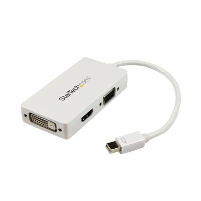 StarTech.com 3 Port Mini DisplayPort to DVI VGA HDMI Adapter 150 mm Length 1920 x 1200 Pixel Maximum Resolution MDP2VGDVHDW