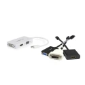 StarTech.com 3 Port Mini DisplayPort to DVI VGA HDMI Adapter 150 mm Length 1920 x 1200 Pixel Maximum Resolution MDP2VGDVHDW
