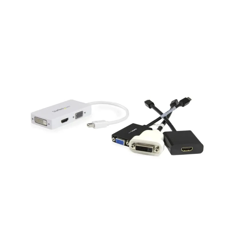 StarTech.com 3 Port Mini DisplayPort to DVI VGA HDMI Adapter 150 mm Length 1920 x 1200 Pixel Maximum Resolution MDP2VGDVHDW