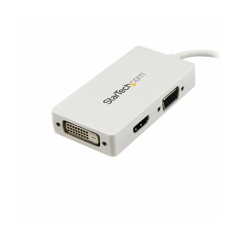 StarTech.com 3 Port Mini DisplayPort to DVI VGA HDMI Adapter 150 mm Length 1920 x 1200 Pixel Maximum Resolution MDP2VGDVHDW