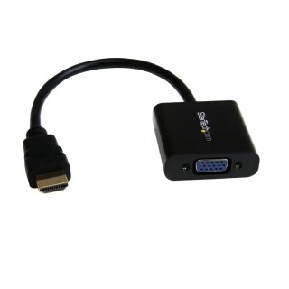 StarTech.com 1 Port HDMI to VGA Adapter 245 mm Length 1920 x 1080 Pixel Maximum Resolution HD2VGAE2