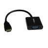 StarTech.com 1 Port HDMI to VGA Adapter 245 mm Length 1920 x 1080 Pixel Maximum Resolution HD2VGAE2