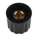 Sifam Black Plastic Collet Potentiometer Knob 21.3 mm Diameter 17.1 mm Height for 6.4 mm Slotted Shaft 463-8463