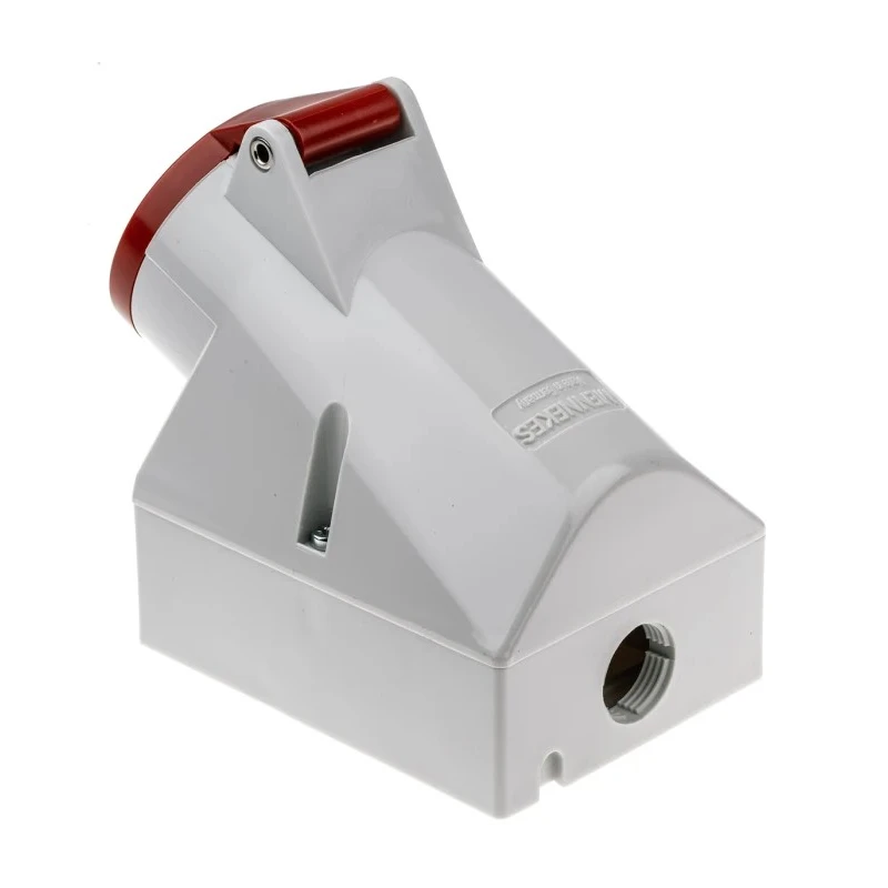 MENNEKES Wall Mount Industrial Power Connector Rated at 16A 400V IP44 Red 4 Pole 