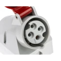 MENNEKES Wall Mount Industrial Power Connector Rated at 16A 400V IP44 Red 4 Pole 
