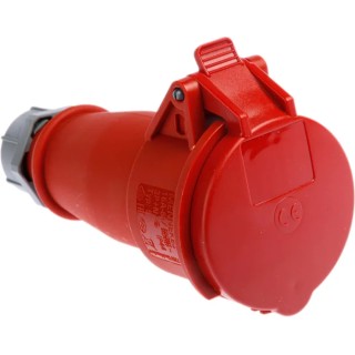 MENNEKES 16A 400V IP44 Red Cable Mount Industrial Power Connector 5 Pole AM-TOP 5
