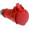 MENNEKES 16A 400V IP44 Red Cable Mount Industrial Power Connector 5 Pole AM-TOP 5