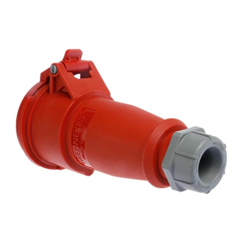 MENNEKES 16A 400V IP44 Red Cable Mount Industrial Power Connector 5 Pole AM-TOP 5