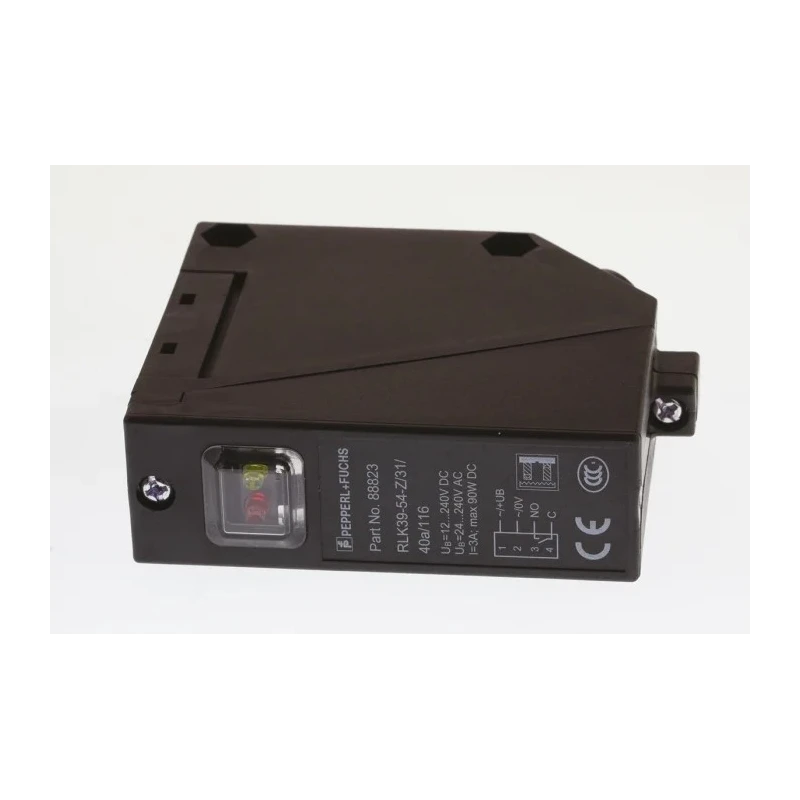 Pepperl + Fuchs Retroreflective Photoelectric Sensor Block Style 7 m Detection Range Relay Output IP67 RLK39-54-Z/31/40A/116
