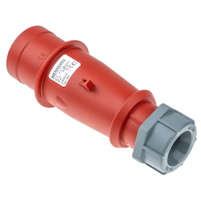 MENNEKES AM-TOP IP44 Red Cable Mount 4P Straight Industrial Power Connector 32A 400V Phase Inverter IP44