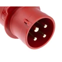 MENNEKES AM-TOP IP44 Red Cable Mount 4P Straight Industrial Power Connector 32A 400V Phase Inverter IP44