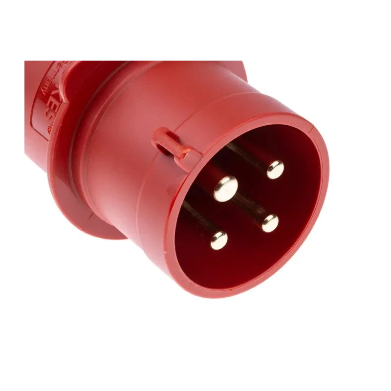 MENNEKES AM-TOP IP44 Red Cable Mount 4P Straight Industrial Power Connector 32A 400V Phase Inverter IP44