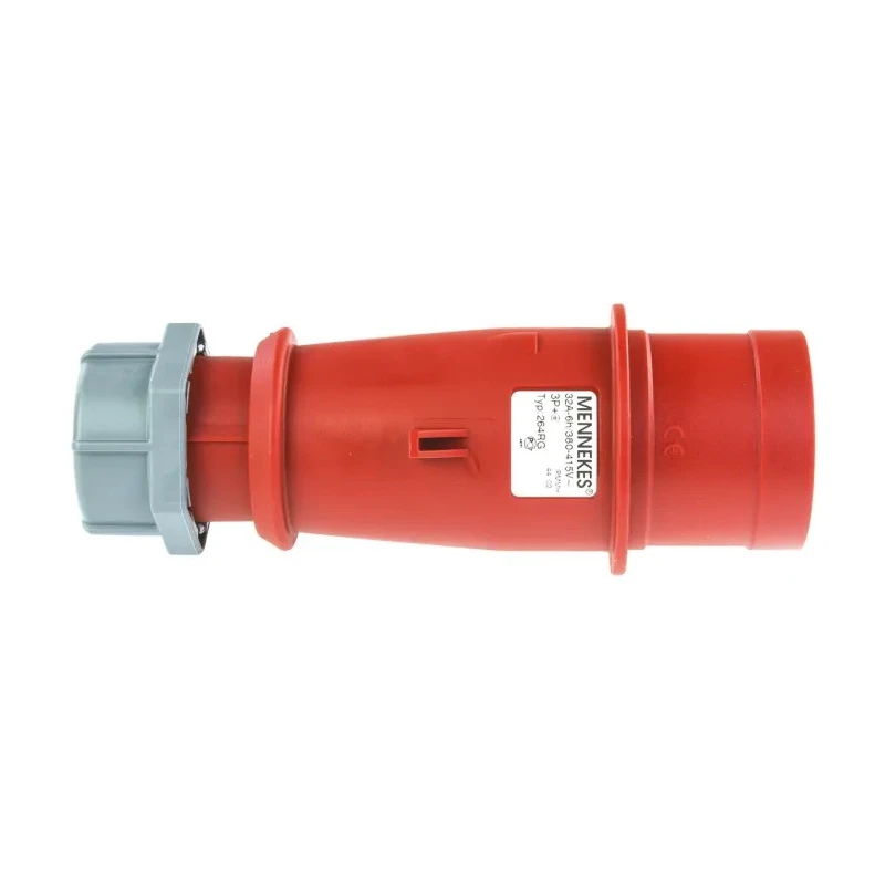 MENNEKES AM-TOP IP44 Red Cable Mount 4P Straight Industrial Power Connector 32A 400V Phase Inverter IP44
