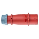 MENNEKES AM-TOP IP44 Red Cable Mount 4P Straight Industrial Power Connector 32A 400V Phase Inverter IP44