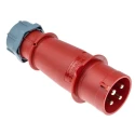 MENNEKES AM-TOP IP44 Red Cable Mount 4P Straight Industrial Power Connector 32A 400V Phase Inverter IP44