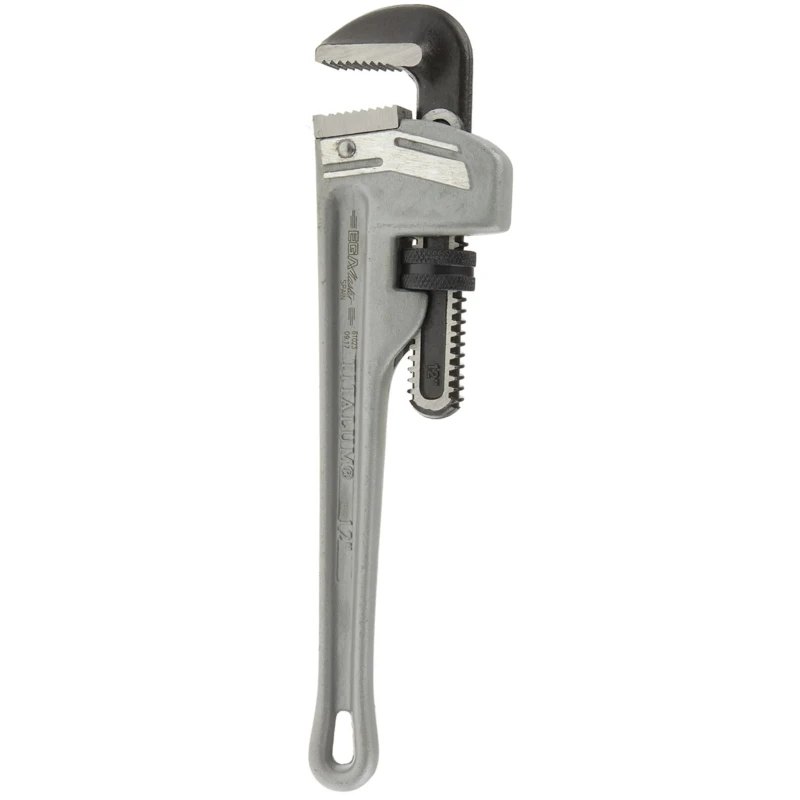 Ega-Master 50.8 mm Jaw Capacity Pipe Wrench, 304.8 mm Overall Length, Metal Handle, VDE/1000V Approved Non-Sparking 61023