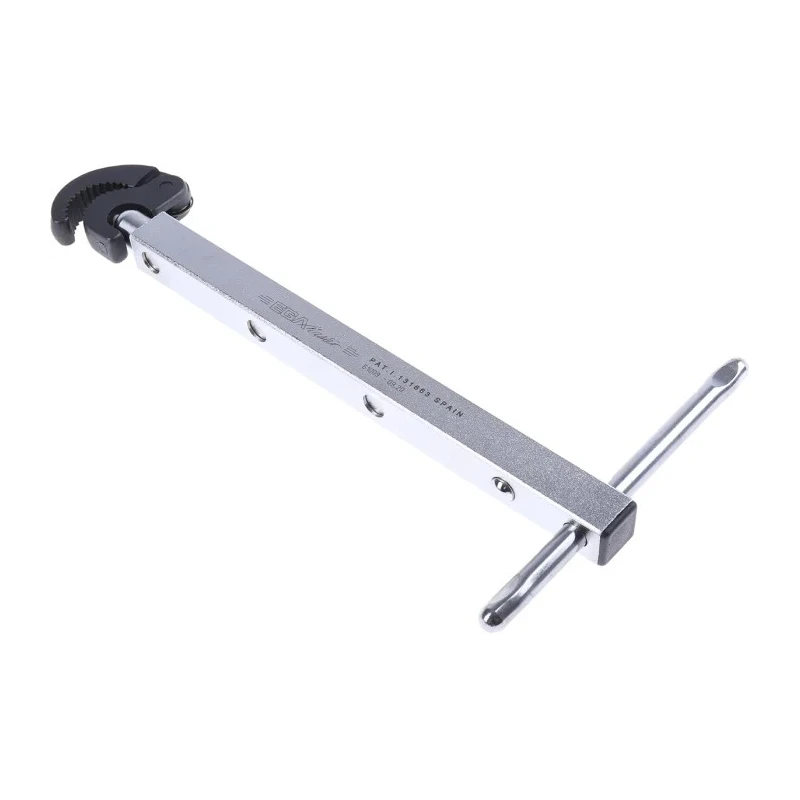Ega-Master 32 mm Jaw Capacity Pipe Wrench, 460 mm Overall Length, Metal Handle, VDE/1000V Approved Non-Sparking 61009
