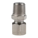 RS PRO Stainless Steel Compression Fitting for Thermocouple or PRT Probe 1/4 BSPT 4mm Probe Diameter 178-0965