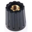 Sifam RS PRO 14.7 mm Diameter Plastic Collet Potentiometer Knob for 3.2 mm Shaft Screw Fix 463-8520