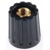 Sifam RS PRO 14.7 mm Diameter Plastic Collet Potentiometer Knob for 3.2 mm Shaft Screw Fix 463-8520