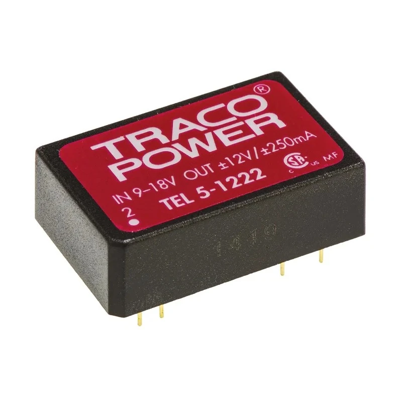 TRACOPOWER DC/DC Converter, 12V DC 250mA Output, 9-18V DC Input, 5W PCB Mount Surface Mount 8-Pin TEL 5-1222