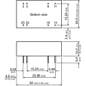TRACOPOWER DC/DC Converter, 12V DC 250mA Output, 9-18V DC Input, 5W PCB Mount Surface Mount 8-Pin TEL 5-1222