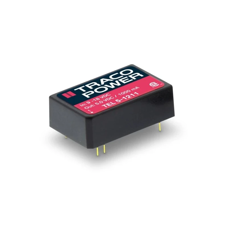 TRACOPOWER DC/DC Converter 3.3V 1A 9-18V Input 5W PCB Surface Mount 8-Pin TEL 5-1211