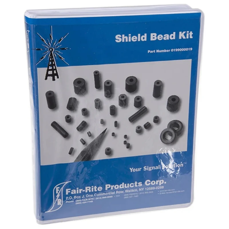 Fair-Rite 350 Piece Ferrite Kit 0199000019 Shield Bead Kit with 20 Different Bead Parts and 73 Material Types 0199000019