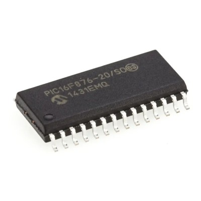 Microchip 8 bit PIC Microcontroller, PIC16F87X Series, 20 MHz, 14kB FLASH, 28-Pin SOIC PIC16F876-20/SO
