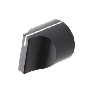 RS PRO Aluminium Black Potentiometer Knob 22 mm Diameter 26.7 mm Height Screw Fix for 6 mm Shaft 467-2508