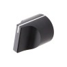 RS PRO Aluminium Black Potentiometer Knob 22 mm Diameter 26.7 mm Height Screw Fix for 6 mm Shaft 467-2508
