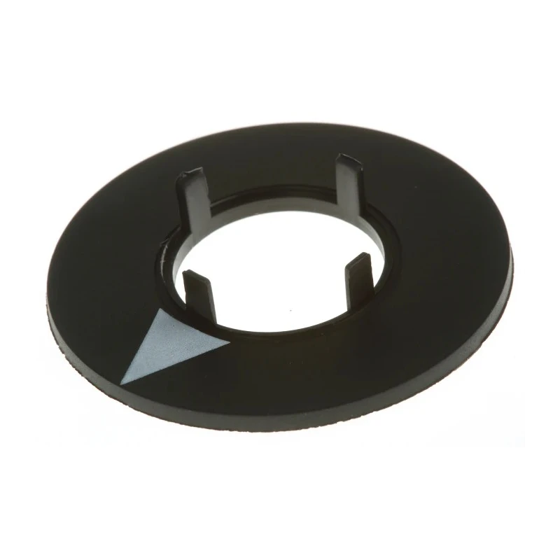 RS PRO 21 mm Knob Diameter Black Potentiometer Dial for 17 mm Shaft Circular 468-0739