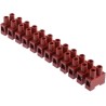 RS PRO Non-Fused Terminal Block 12-Way 10mm² Wire 57A Screw 400V Fibreglass Reinforced Nylon Body 464-9750