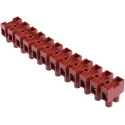 RS PRO Non-Fused Terminal Block 12-Way 10mm² Wire 57A Screw 400V Fibreglass Reinforced Nylon Body 464-9750
