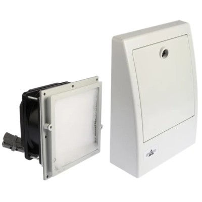 STEGO FF 018 Series Filter Fan 230V AC 15W 20 m³/h Filtered Air Flow IP55 Ball Bearing Rectangular IP55