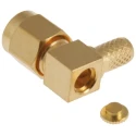 TE Connectivity SMA Series Coaxial Connector Cable Male SMA, 50 Ω, Right Angle Body Crimp 1-1478923-0
