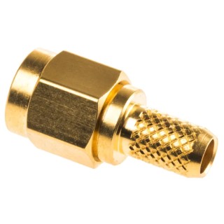 TE Connectivity SMA Series Coaxial Connector Cable Male SMA, 50 Ω, Straight Body Crimp 1-1478915-0