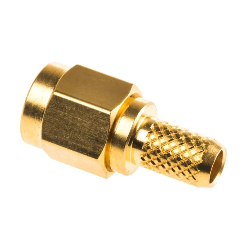 TE Connectivity SMA Series Coaxial Connector Cable Male SMA, 50 Ω, Straight Body Crimp 1-1478915-0
