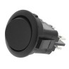 APEM Double Pole Round Rocker Switch Panel, DPST On-Off Operation, 12A Contact Current, 28V DC, IP66, Polyamide MR210R2NBB