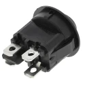 APEM Double Pole Round Rocker Switch Panel, DPST On-Off Operation, 12A Contact Current, 28V DC, IP66, Polyamide MR210R2NBB