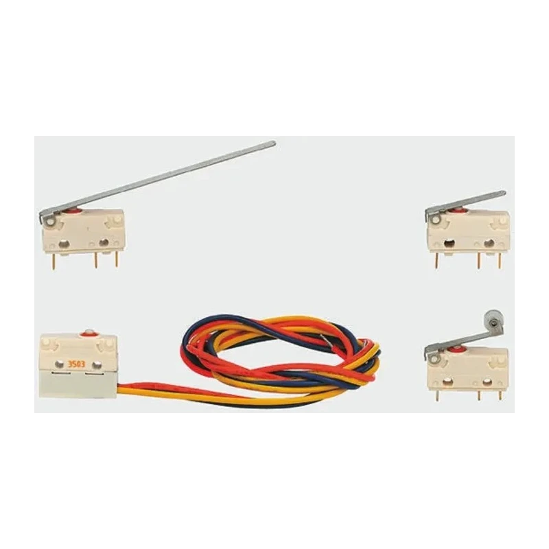 Saia-Burgess Roller Lever Micro Switch, Pre-Wired Terminal, 3A, 250V AC, SPDT, IP67 V4NSYRUL