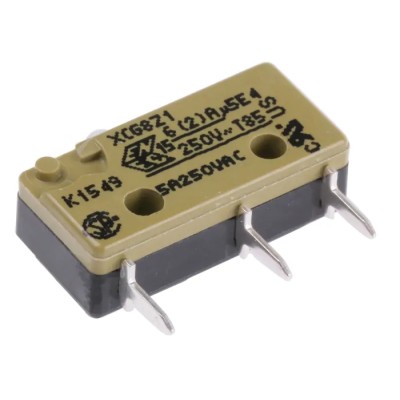 Saia-Burgess Plunger Micro Switch PCB Terminal 6A 250V AC SPDT IP40 XCG8-Z1