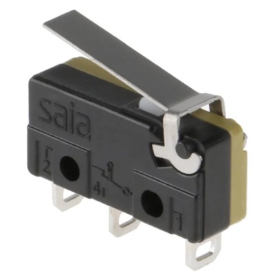 Saia-Burgess Hinge Lever Subminiature Micro Switch, Solder Terminal, 5A, 250 V AC, IP40 XCG3-J1-Z1