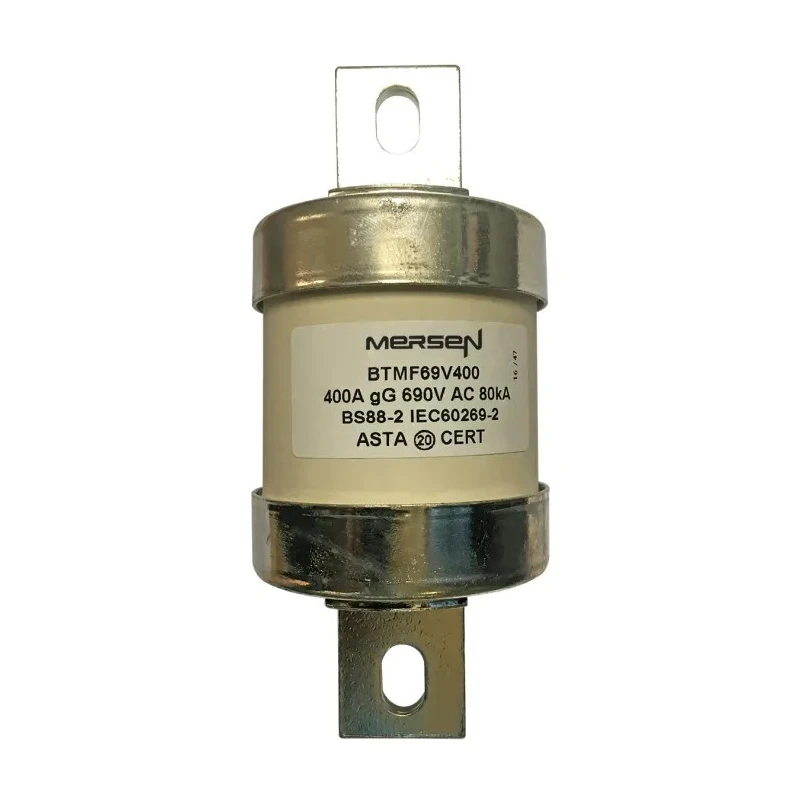 Mersen 400A Bolted Tag Fuse B4 690V AC High Speed, Fixing Centres 111 mm M1006629 / BTMF69V400