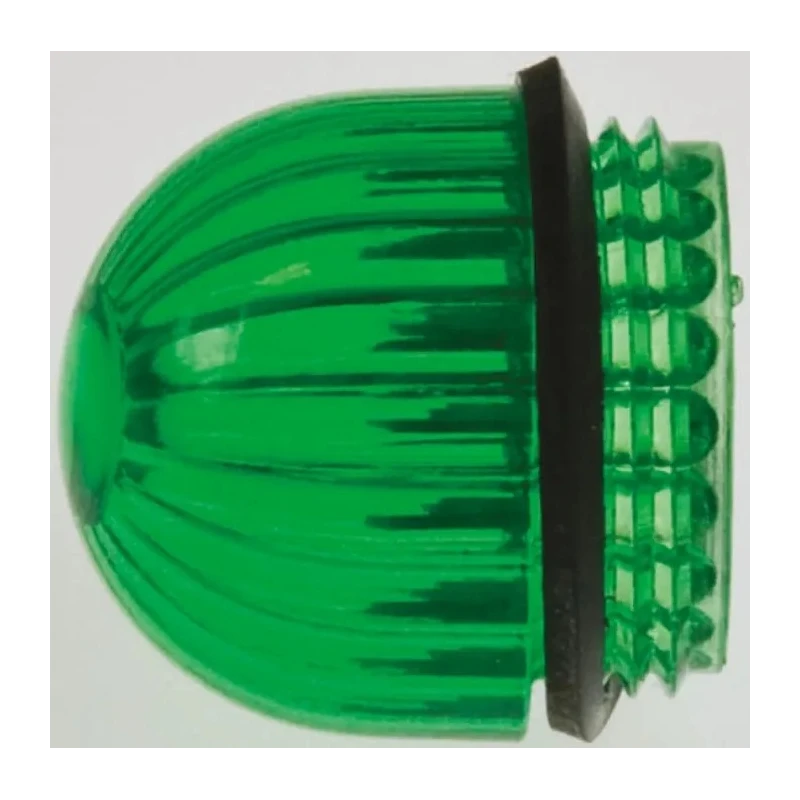 Dialight Panel Mount Indicator Lens Dome Style Green 0.69 in Diameter 052-3198-003