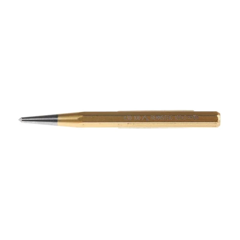RS PRO Centre Punch, 8mm Shank Diameter, 100mm Overall Length, Air Hardened Chrome Vanadium Steel 473-0698